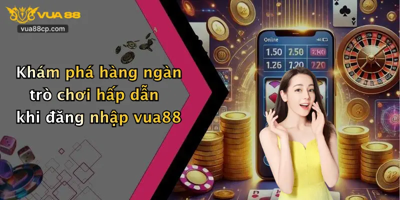 Khám phá hàng ngàn trò chơi hấp dẫn khi đăng nhập vua88