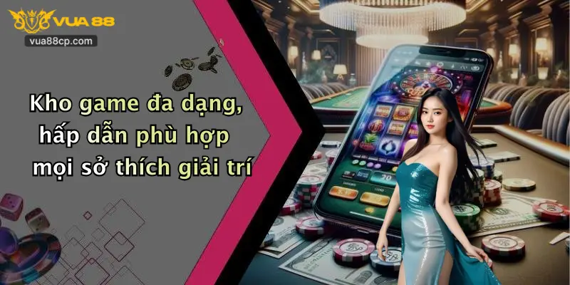 Kho game đa dạng, hấp dẫn phù hợp mọi sở thích giải trí